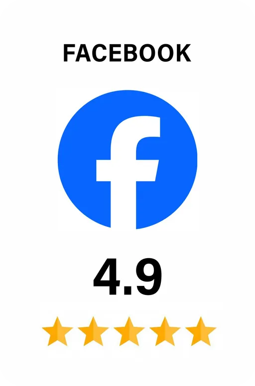 Facebook rating: 4.9 out of 5 stars