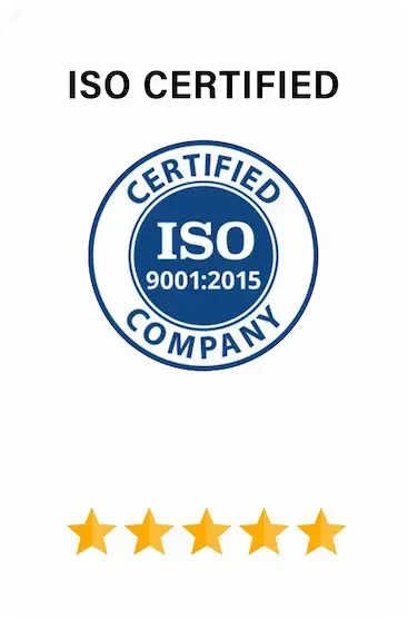 ISO 9001:2015 certified company