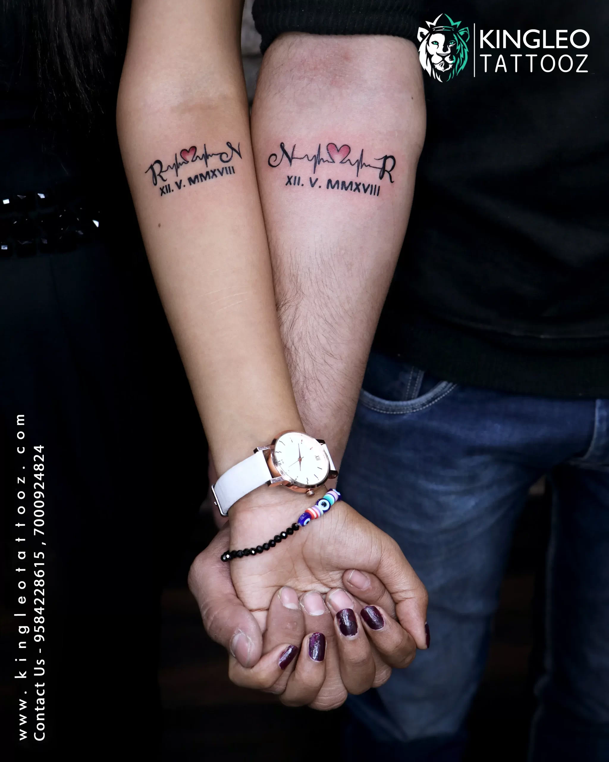 Couple Tattoos by Kingleo Tattooz: Unique Designs for Eternal Love - Kingleo Tattooz