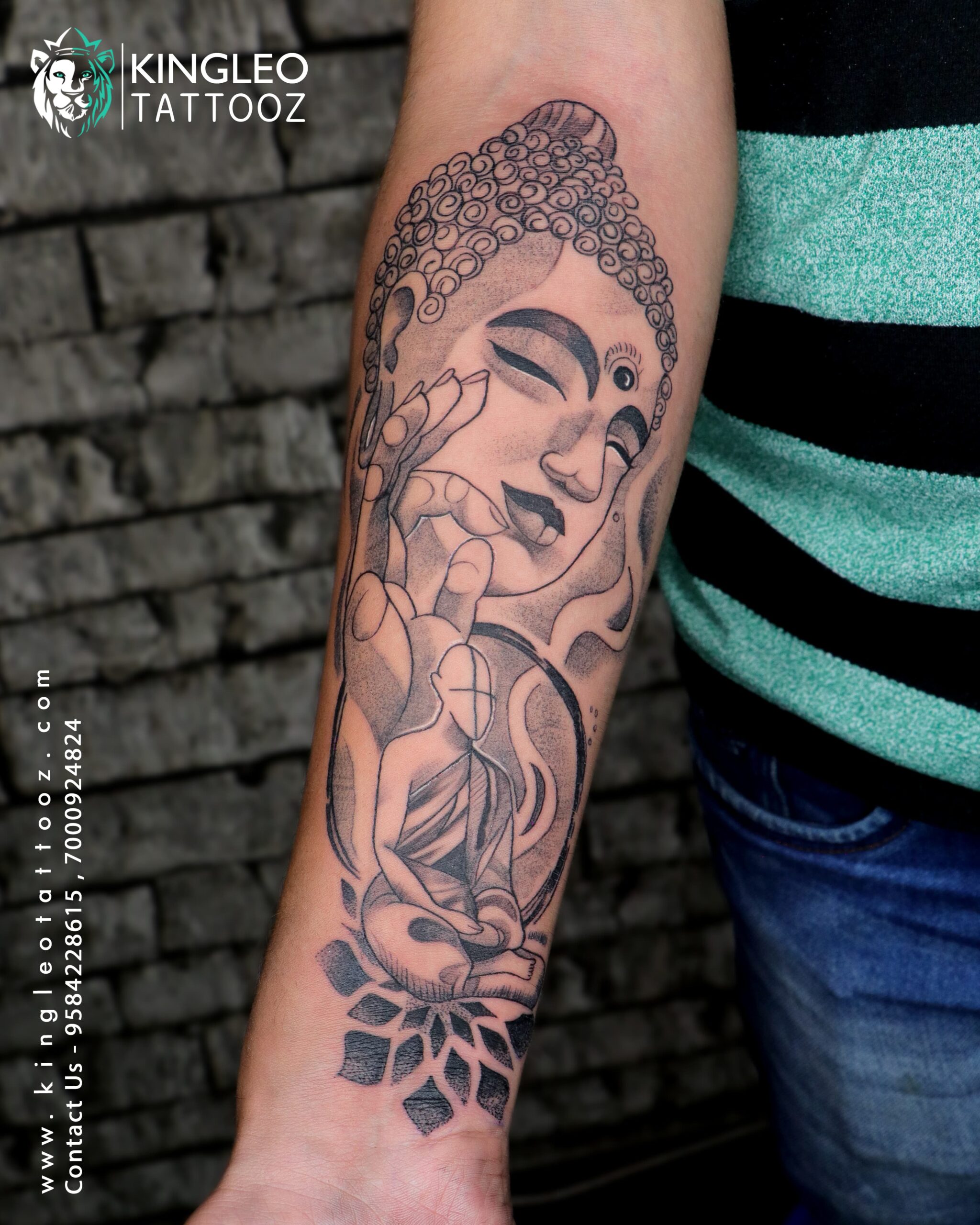 Buddha statue to finish off my boys forearm 🪷 -Booking November/December,  send a dm with your ideas for booking… | Instagram