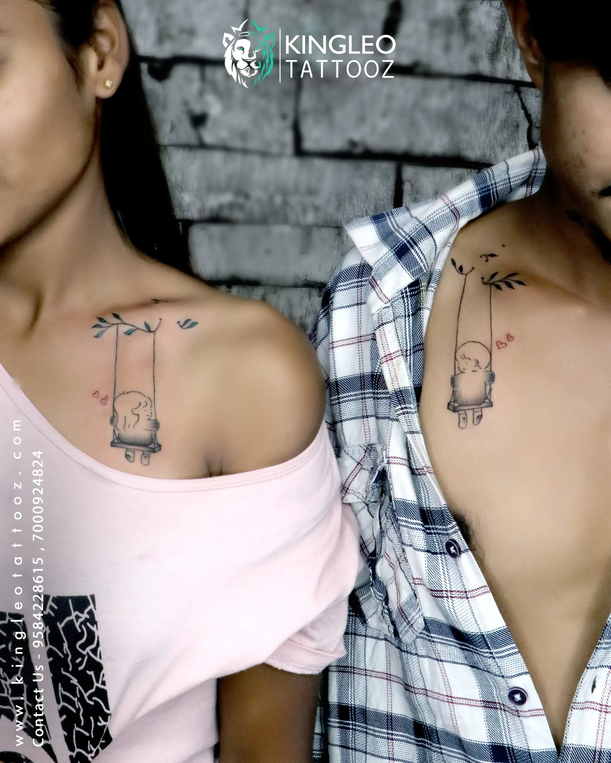 Buy Lion Arrow Couple Matching Temporary Tattoo, King and Queen Lion Tattoo  for Couples, Waterproof Couple Matching Tattoo Gifts for Boyfriend Online  in India - Etsy