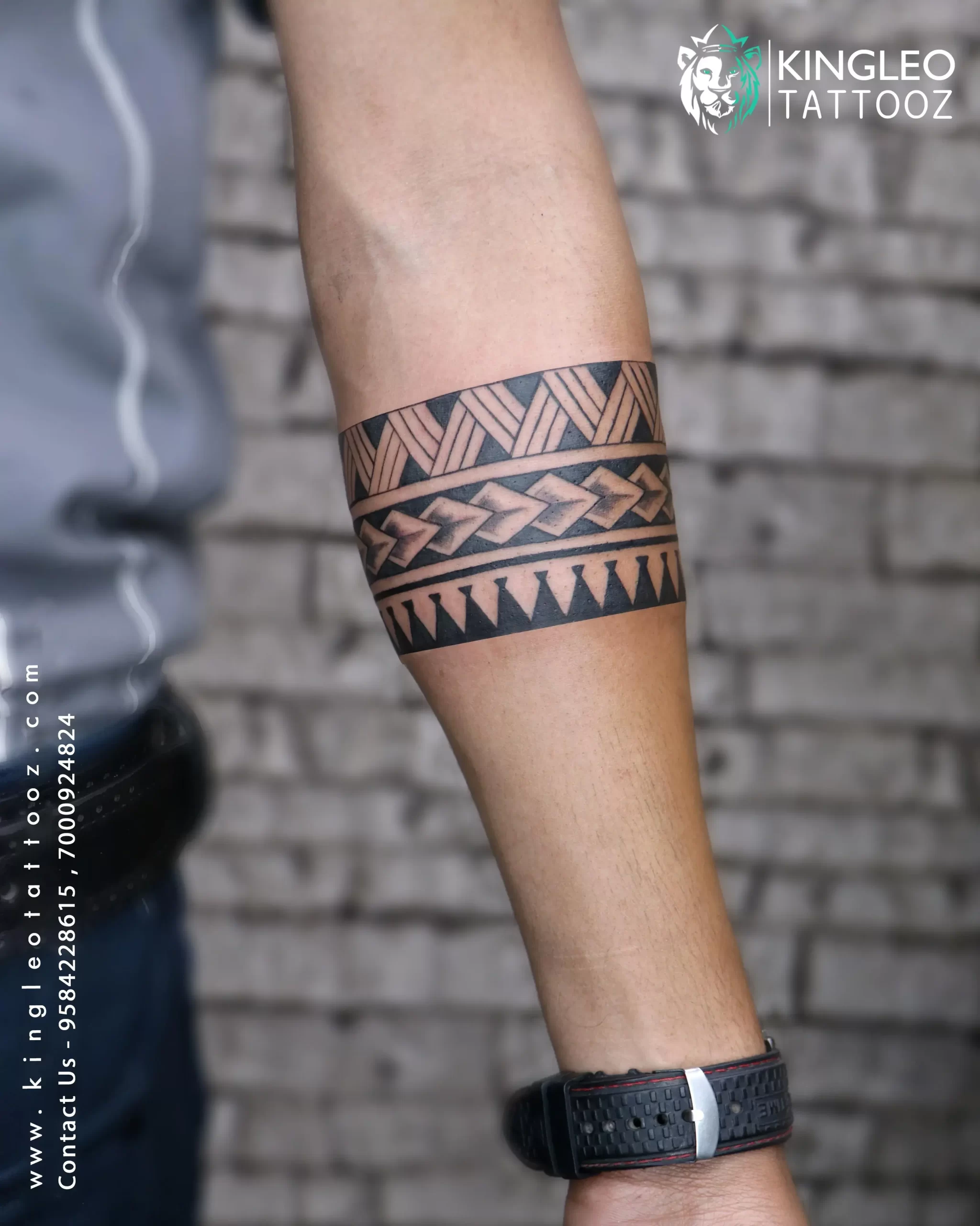 Polynesian/Maori Armband with Om + Trishul @rjtattoos For appointments  DM.!!! #rjtattoos #bandtattoo #armbandtattoo #forearmtattoo #maoritattoo...  | By RJ TattoosFacebook