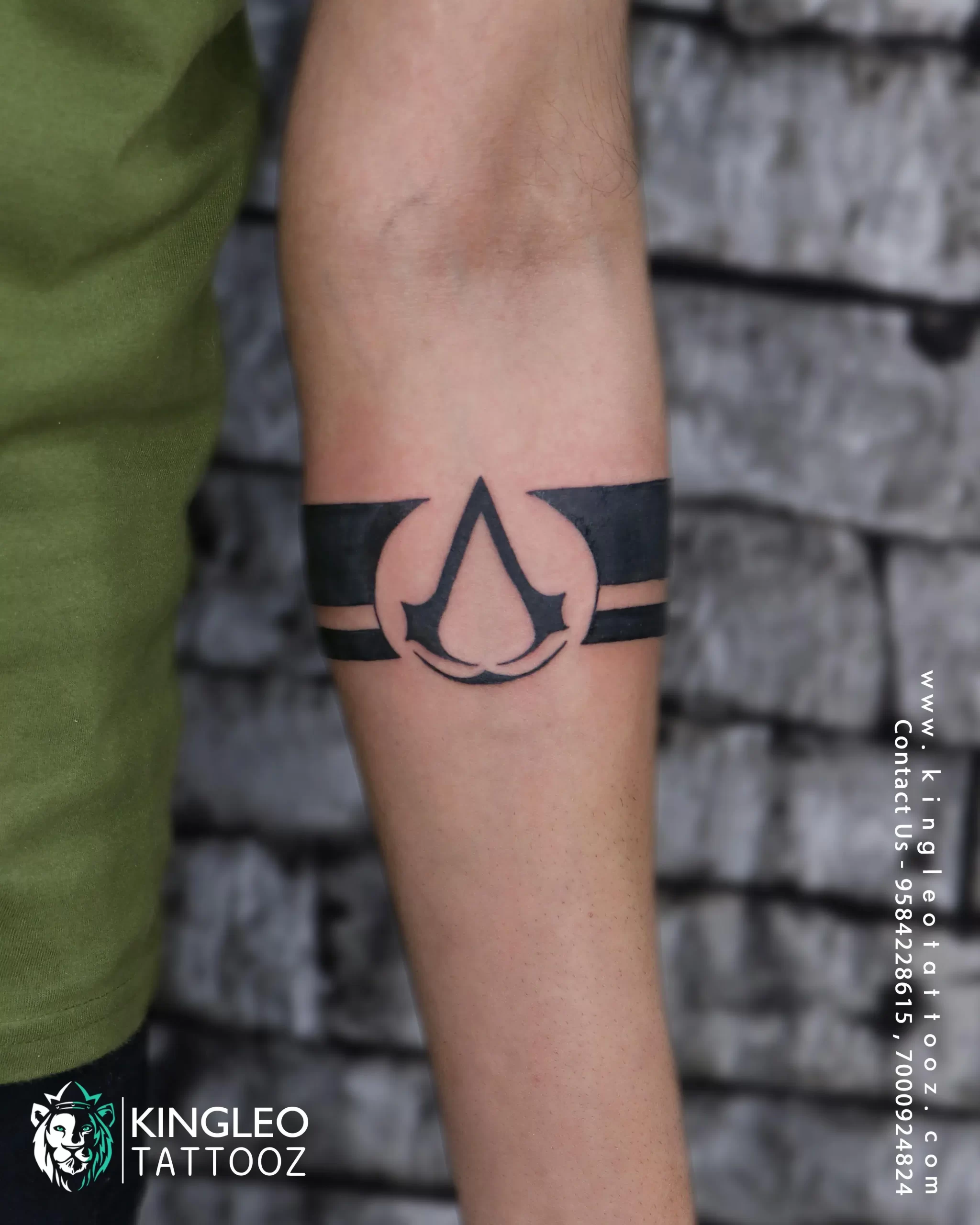 Tattoo uploaded by Stephen Ghormley-Jones • Strange music logo with the  Assassin's Creed logo • Tattoodo