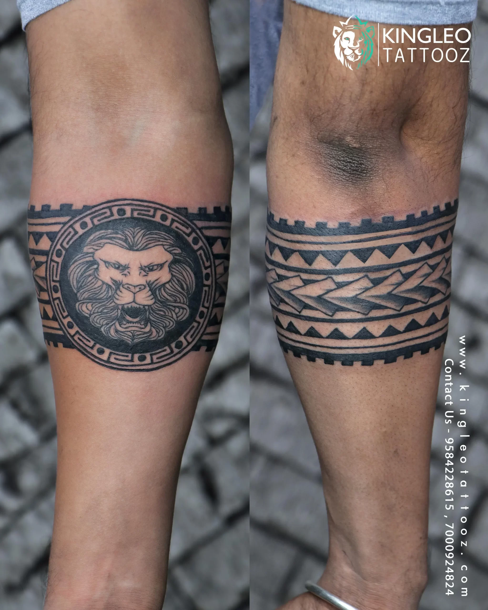 Lion Band Tattoo. Done by @kirans_tattoo_mehsana #liontattoo  #lionbandtattoo #bandtattoo #armband #tattoo #ink #tattooart #mehsana… |  Instagram