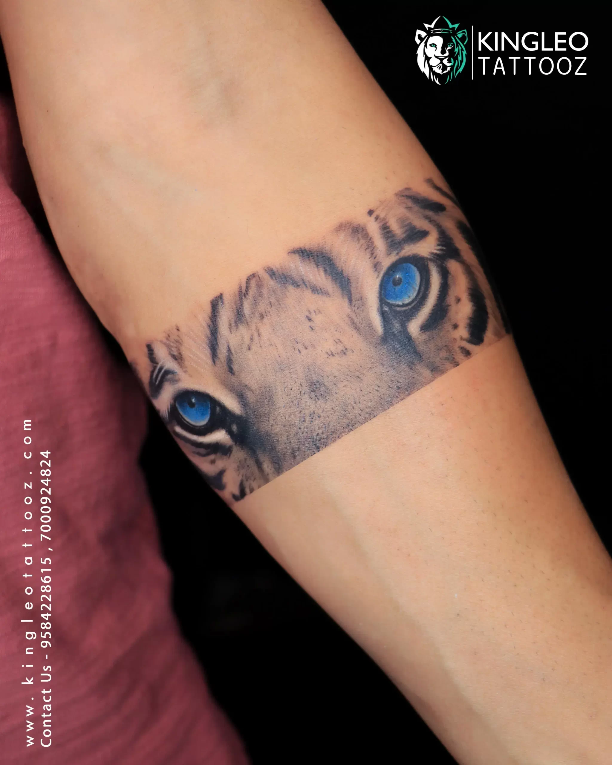 Tiger Eyes Temporary Fake Tattoo Sticker set of 2 - Etsy Norway