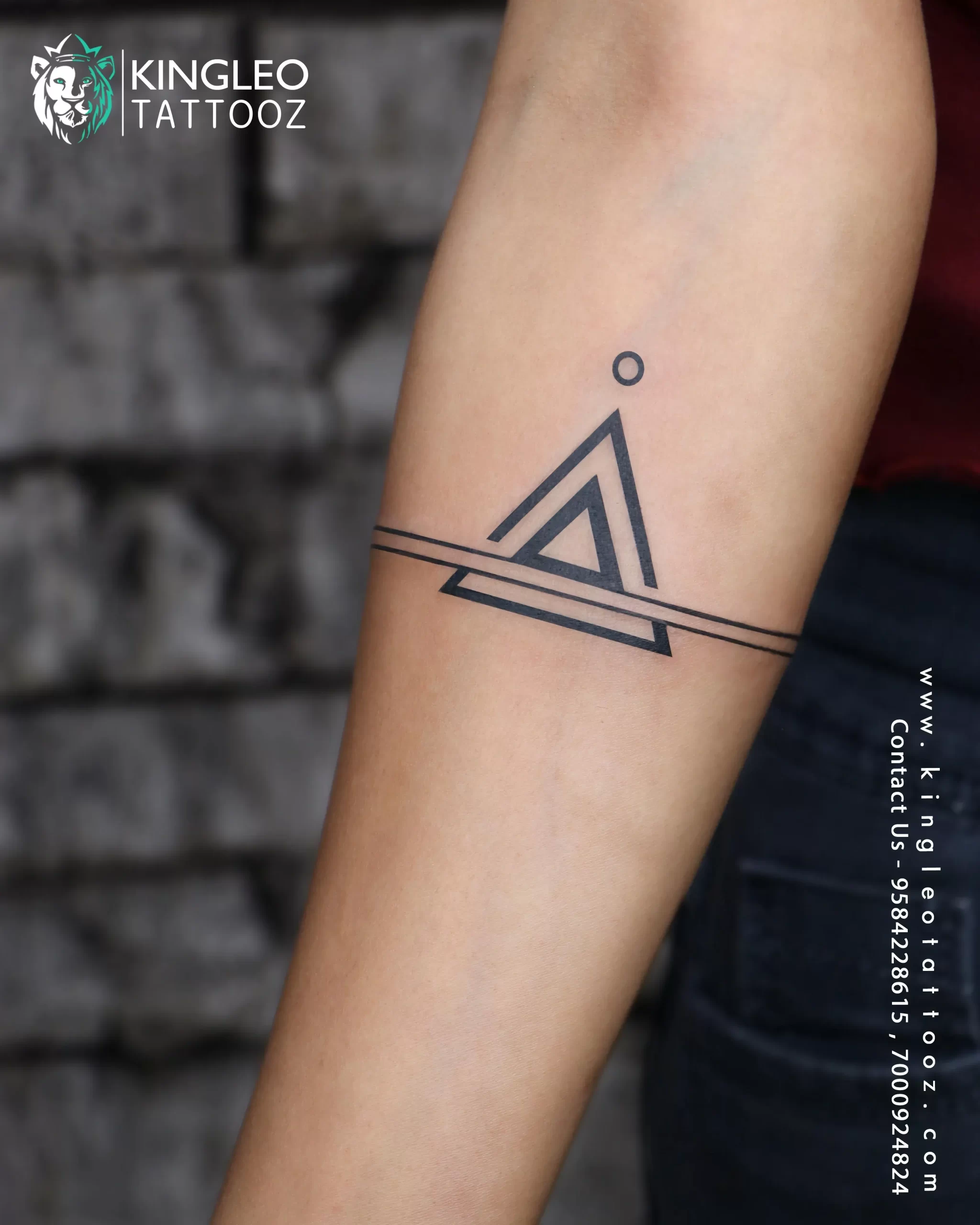 Deerhorn design / Deerhorn tattoo tattoo sticker 2 pieces color geometric -  Shop Deerhorn design / 鹿角 Temporary Tattoos - Pinkoi